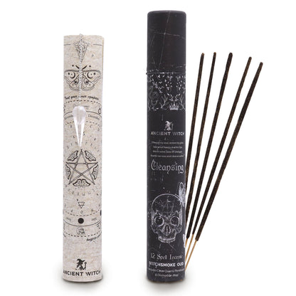 Ancient Witch Spell Incense – Cleansing (Rock Crystal Pendulum Set) – product image 7