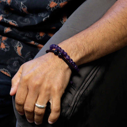 Gemstone Double Power Bracelets- Amethyst – packaging