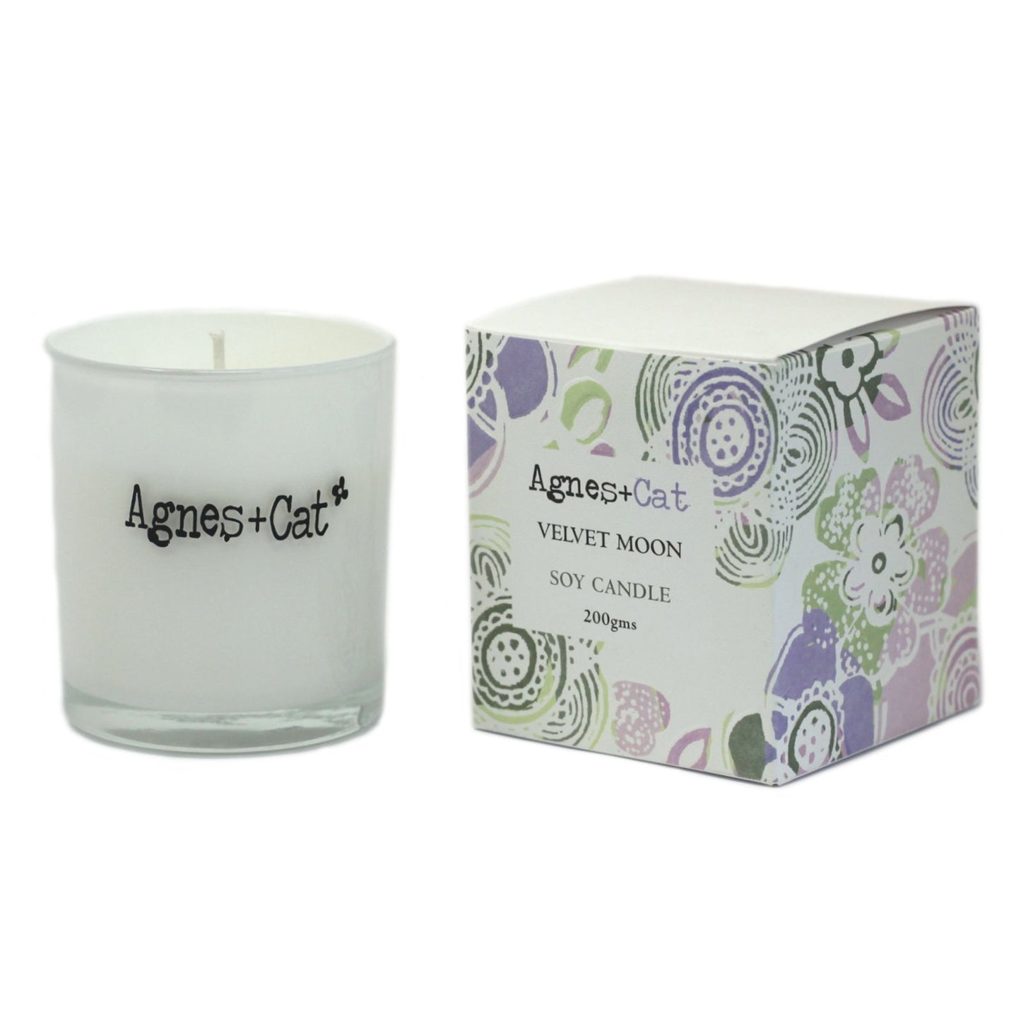 Agnes + Cat Votive Candle - Velvet Moon | Auro & Co