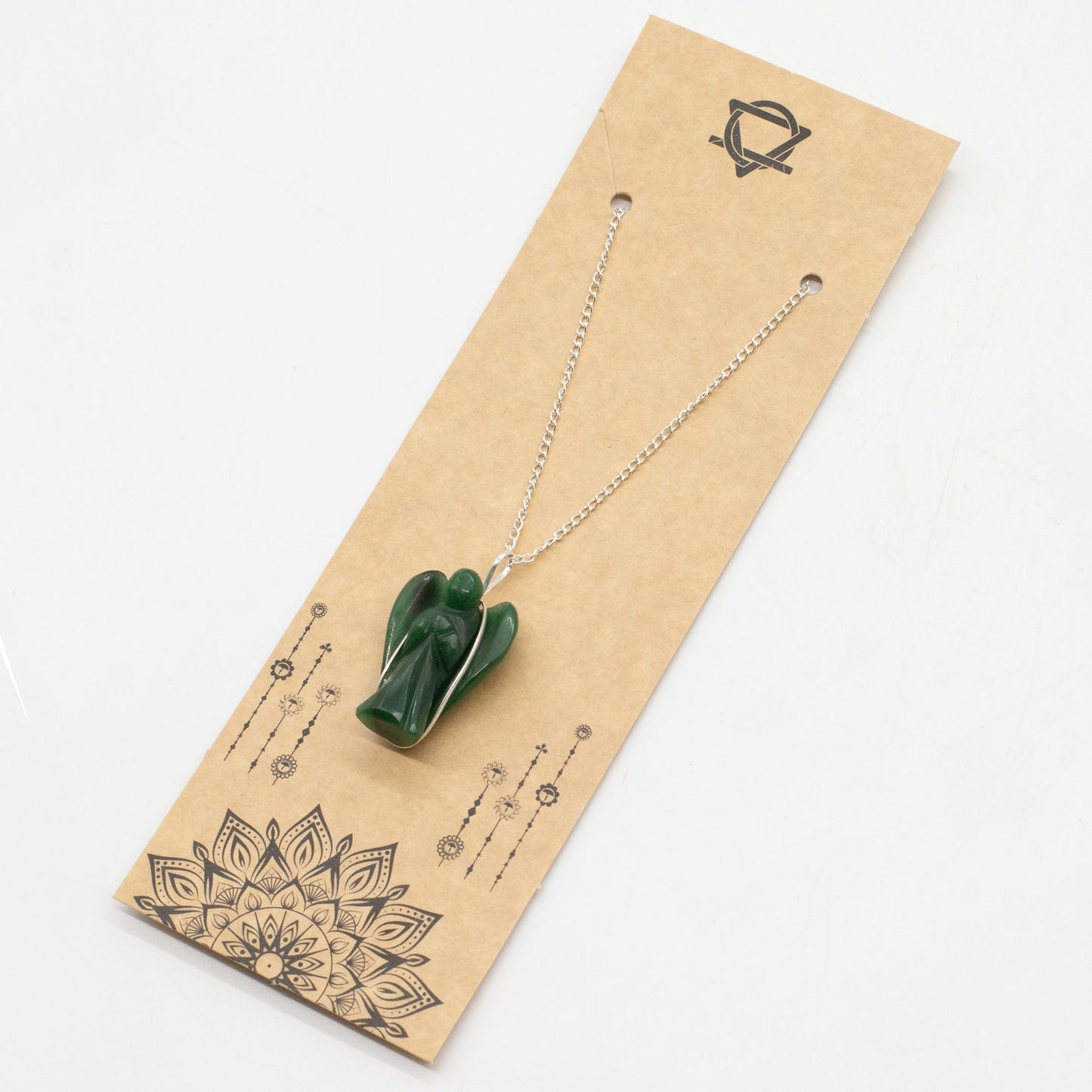 Gemstone Guardian Angel Pendant - Green Aventurine – product image 5