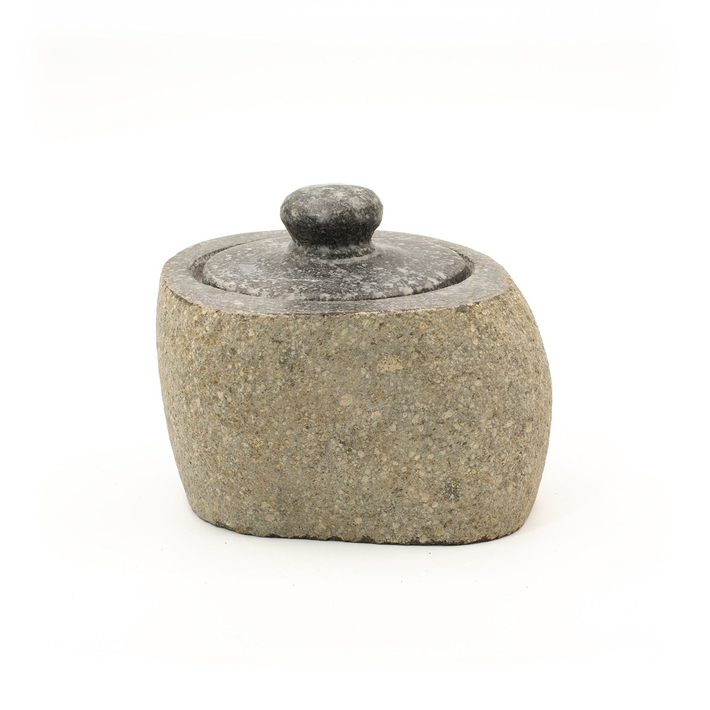 Natural Riverstone Grounding Pot - Small (aprox 9x7cm) | Auro & Co