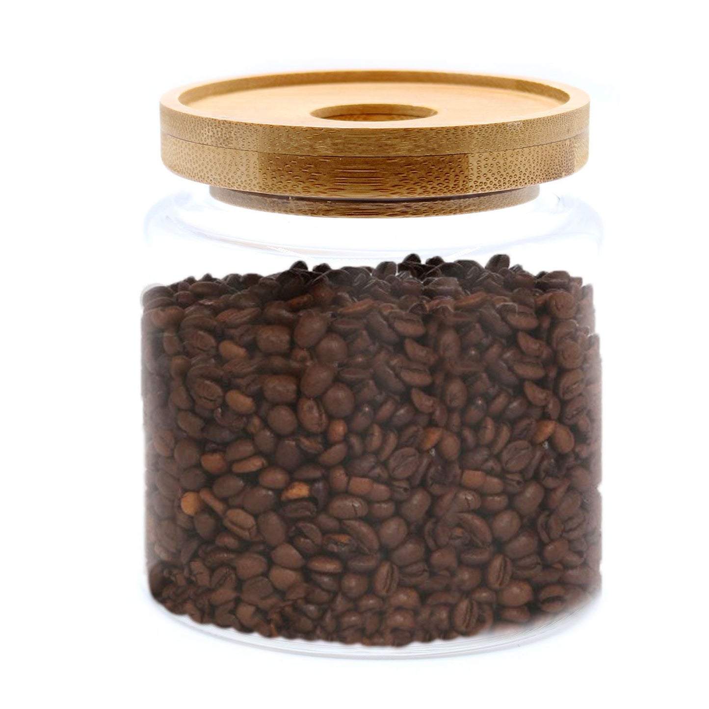 Minimalist Bamboo Seal Storage Jar – 10cm