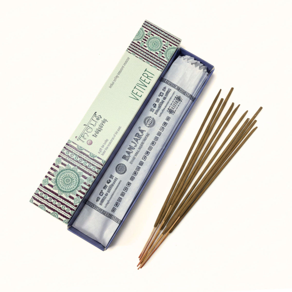 Vetivert Incense Sticks, Indus Treasures, 15g