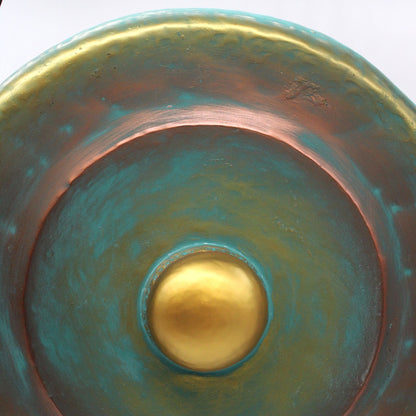 Medium Gong in Stand - 50cm - Greenwash – lifestyle shot