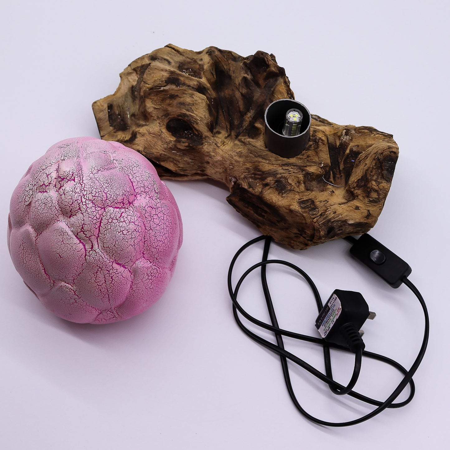 DriftGlow Lamp Crackle Lotus Flower Shade - Purple – product image 5