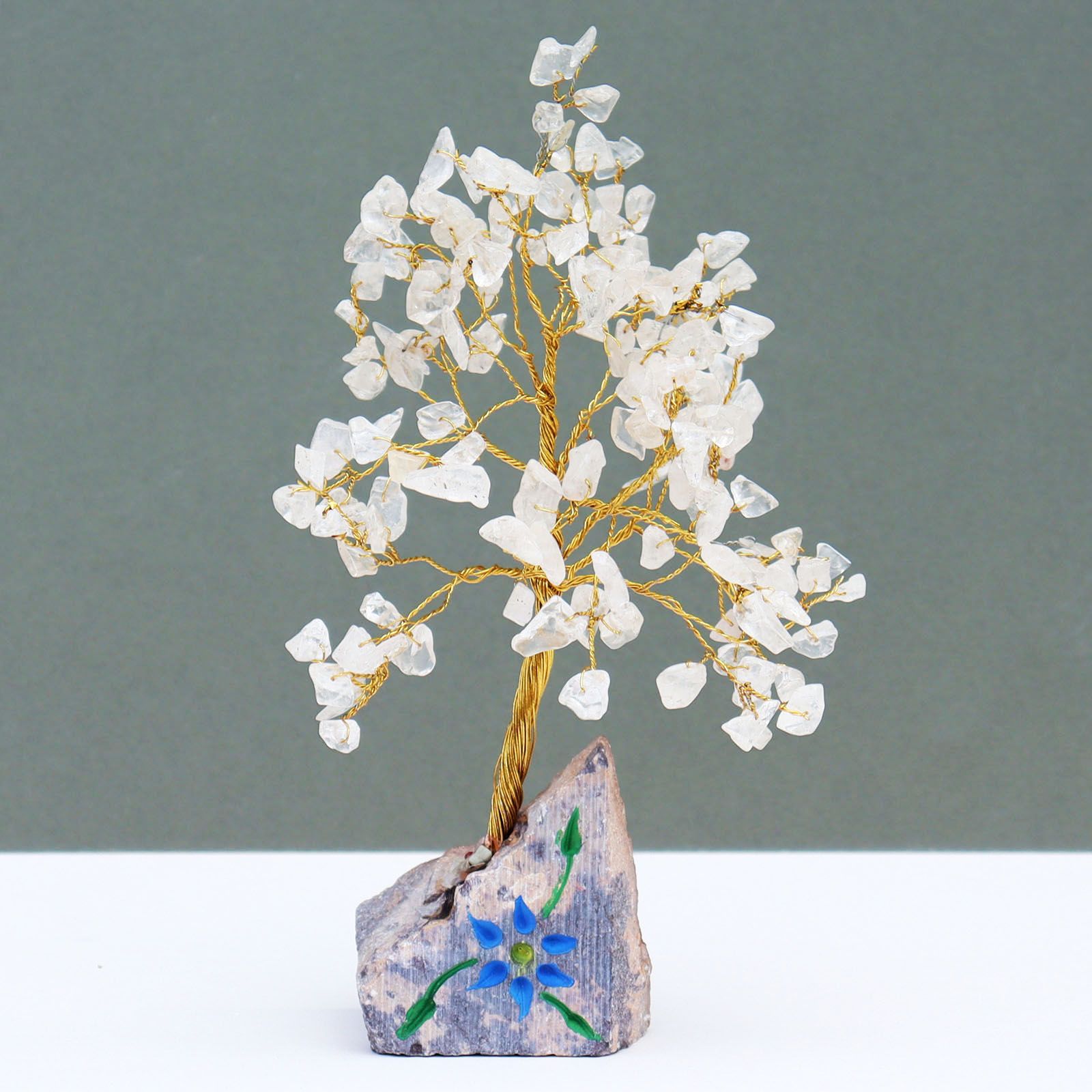 Indian Gemstone Trees Rock Crystal - 160 Stone – detail view