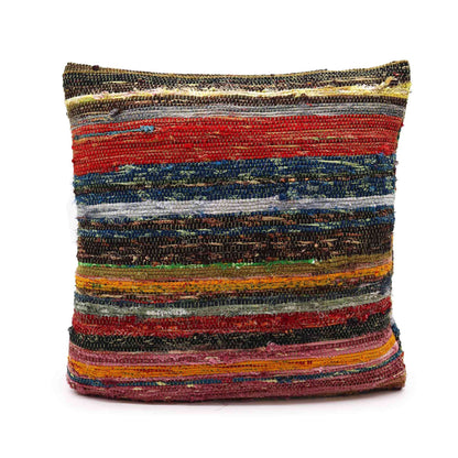 Rag Rug Cushion Covers - Natural Greens | Auro & Co