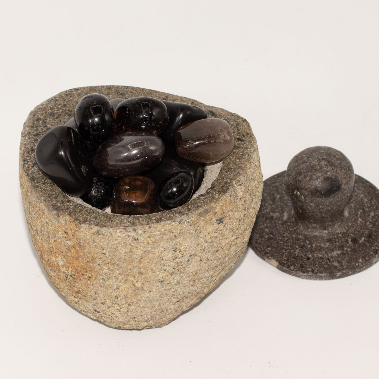 Natural Riverstone Grounding Pot -Medium (aprox 12x8cm) – product image 6