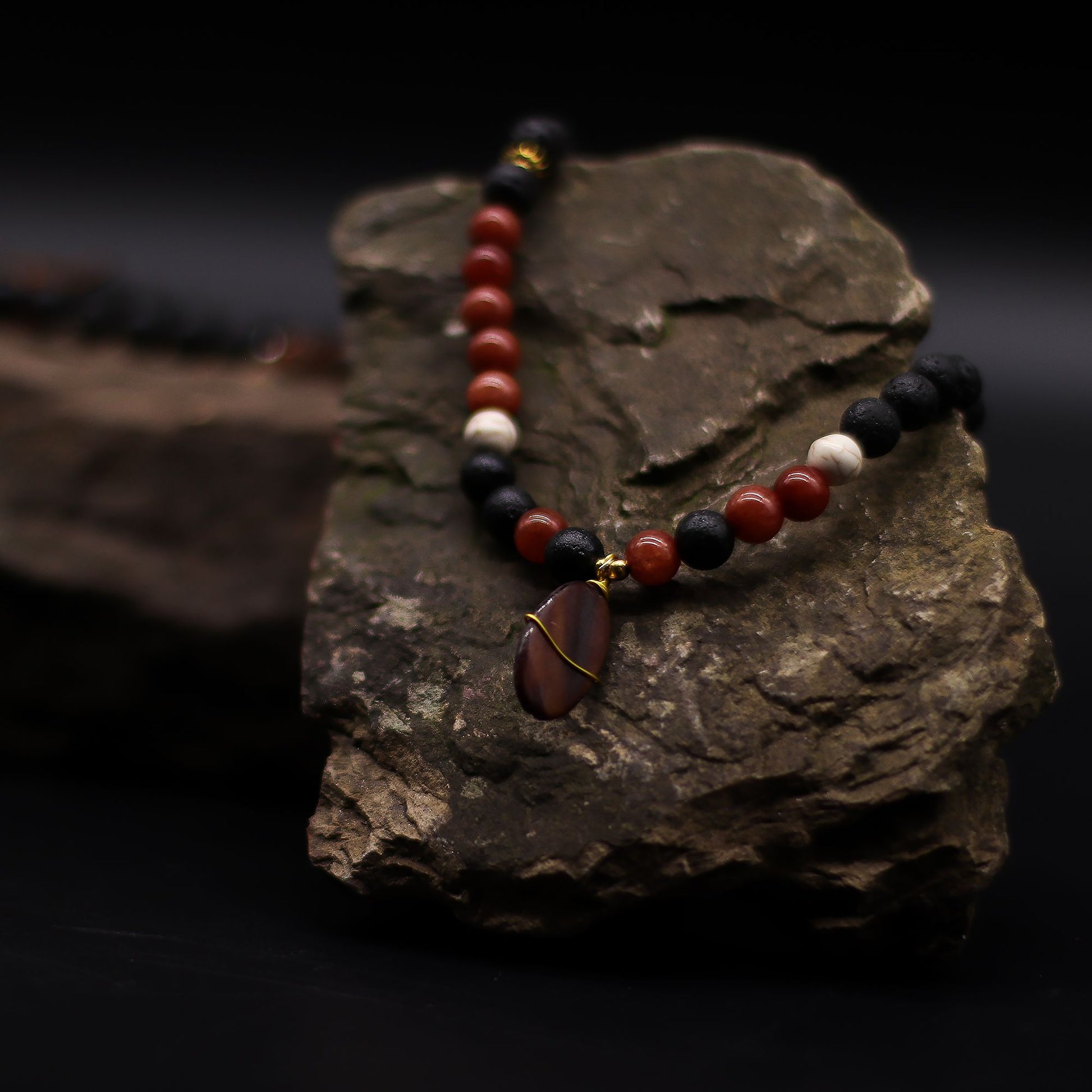 Essence of the Volcano Necklace - Protection – lifestyle shot