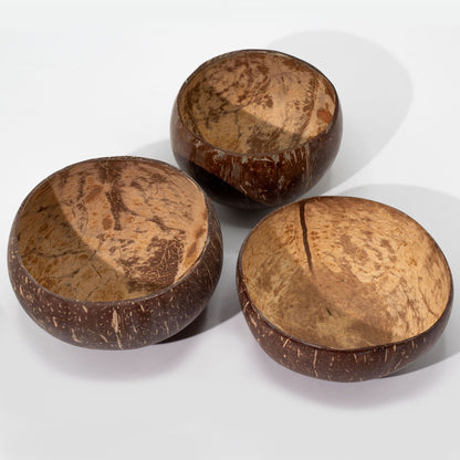 Natural Coconut Shell Bowl, Medium, 6 x 13cm