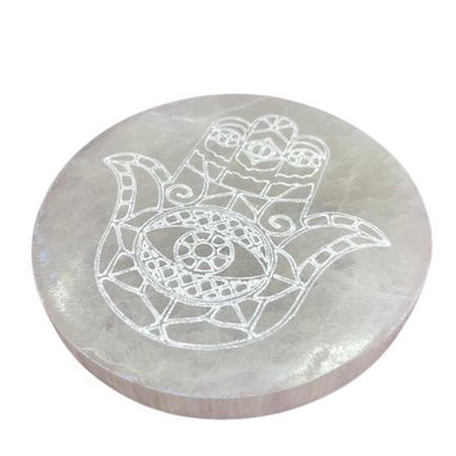 Medium Charging Plate 10cm - Hamsa – lifestyle shot