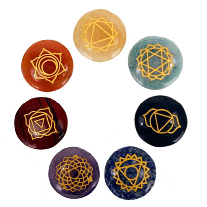 Small Stones Chakra Set (Rounded shape) | Auro & Co