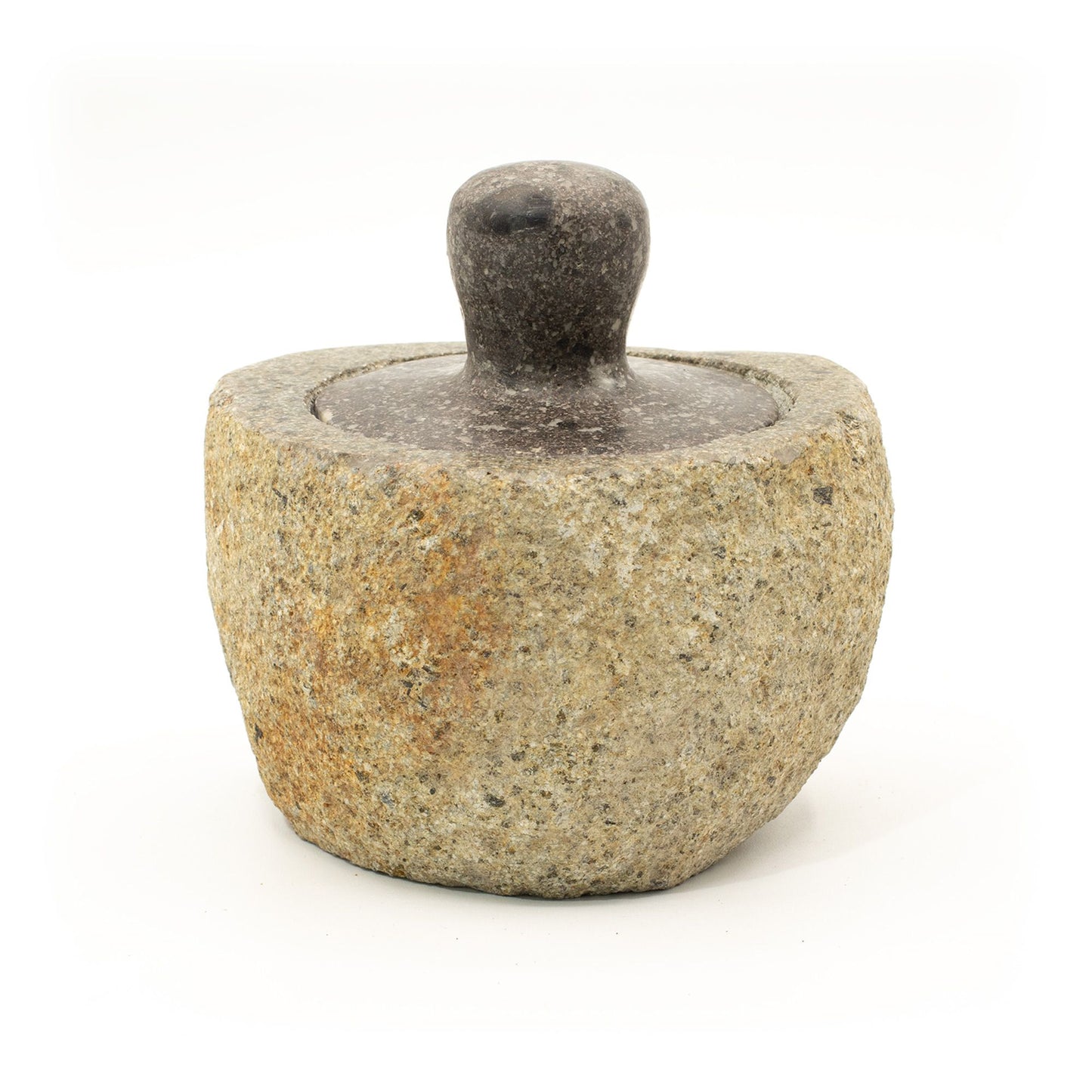 Natural Riverstone Grounding Pot -Medium (aprox 12x8cm) | Auro & Co