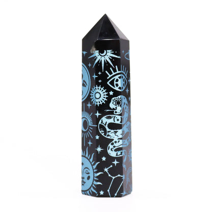 Black Obsidian Points - Mystic Story - Sky Blue – packaging