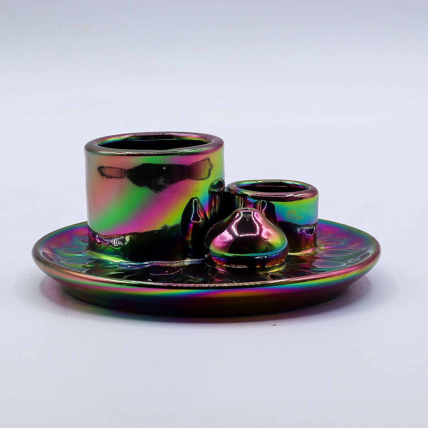 Palo Santo Stick & Smudge Holder - Mandala - Metalic Rainbow – product image 5