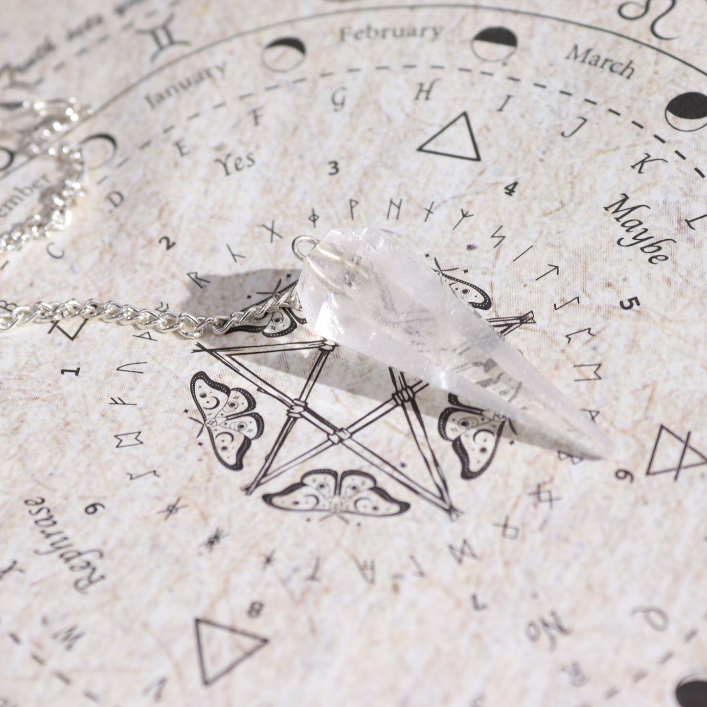 Ancient Witch Spell Incense – Cleansing (Rock Crystal Pendulum Set) – product image 9
