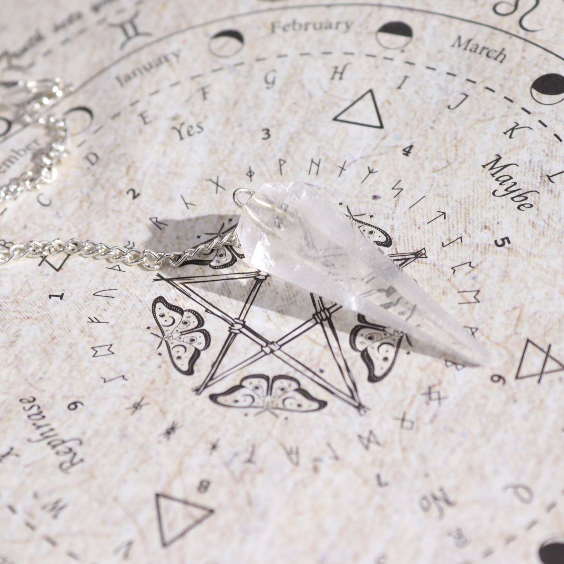 Ancient Witch Spell Incense – Cleansing (Rock Crystal Pendulum Set) – product image 9