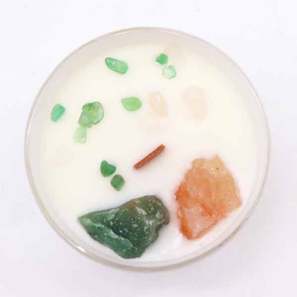 Heart Chakra Crystal Candle  - Love & Harmony | Auro & Co