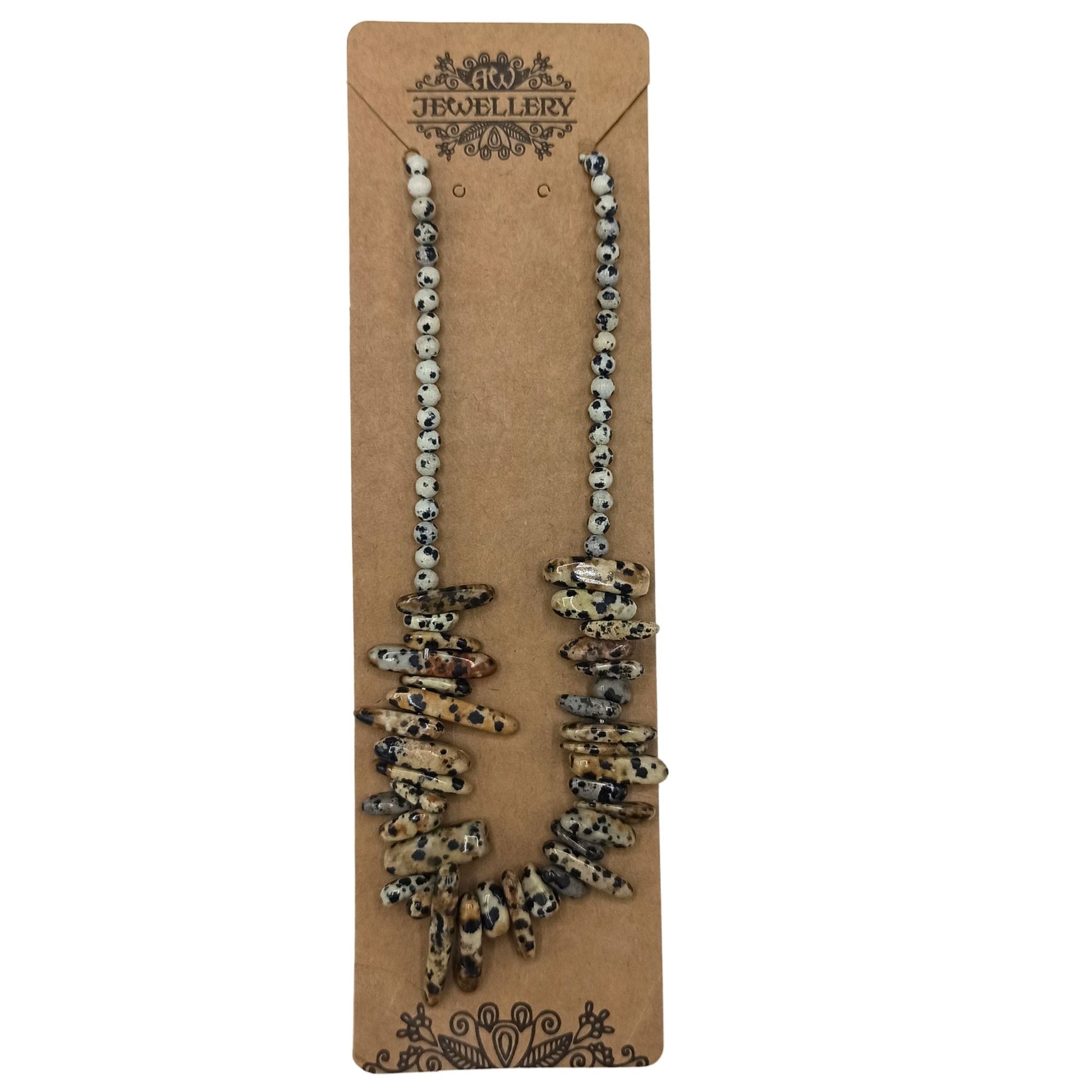 Longstone Gem Necklace - Dalmatian Stone – lifestyle shot