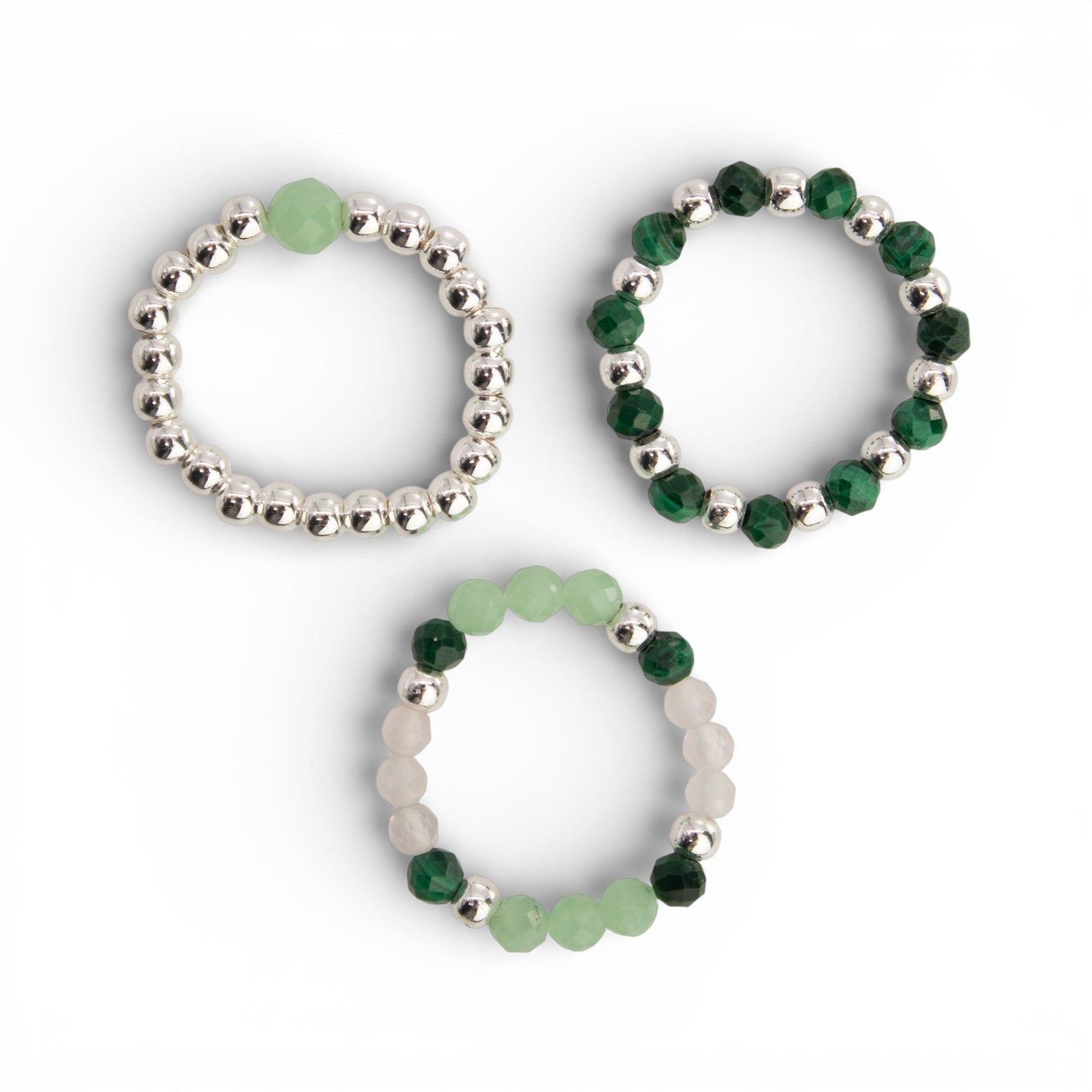 Nymph Spirit Gemstone Ring Set - Forest Spirit | Auro & Co