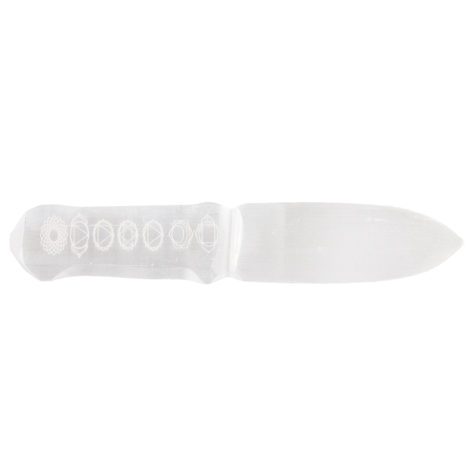 Selenite Ritual Knife - Chakra – detail view