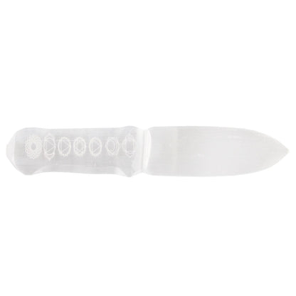 Selenite Ritual Knife - Chakra – detail view