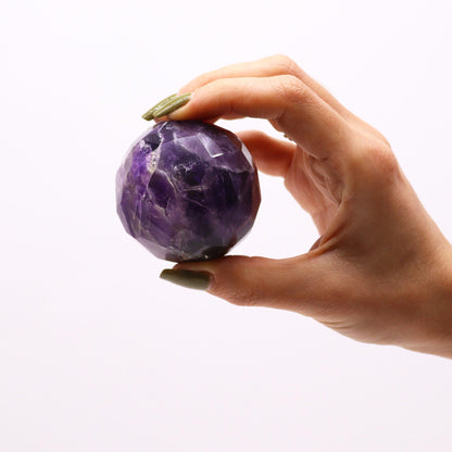 Gemstone Faceted Healing Ball & Stand - Amethyst – packaging