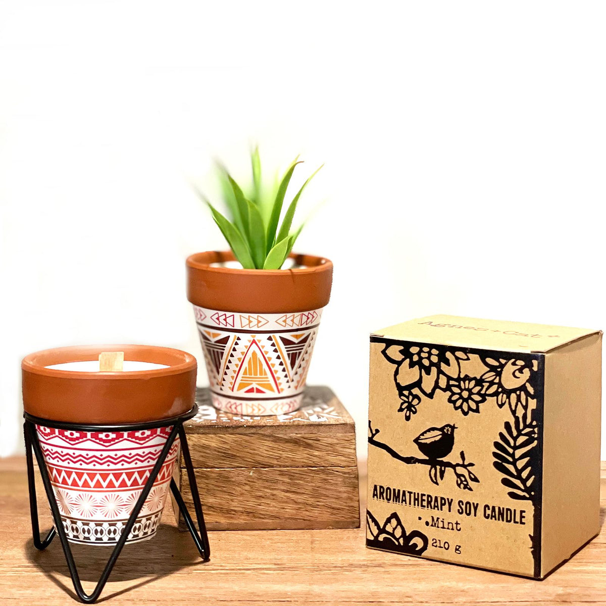 Agnes + Cat Herb Garden Candles - Mint