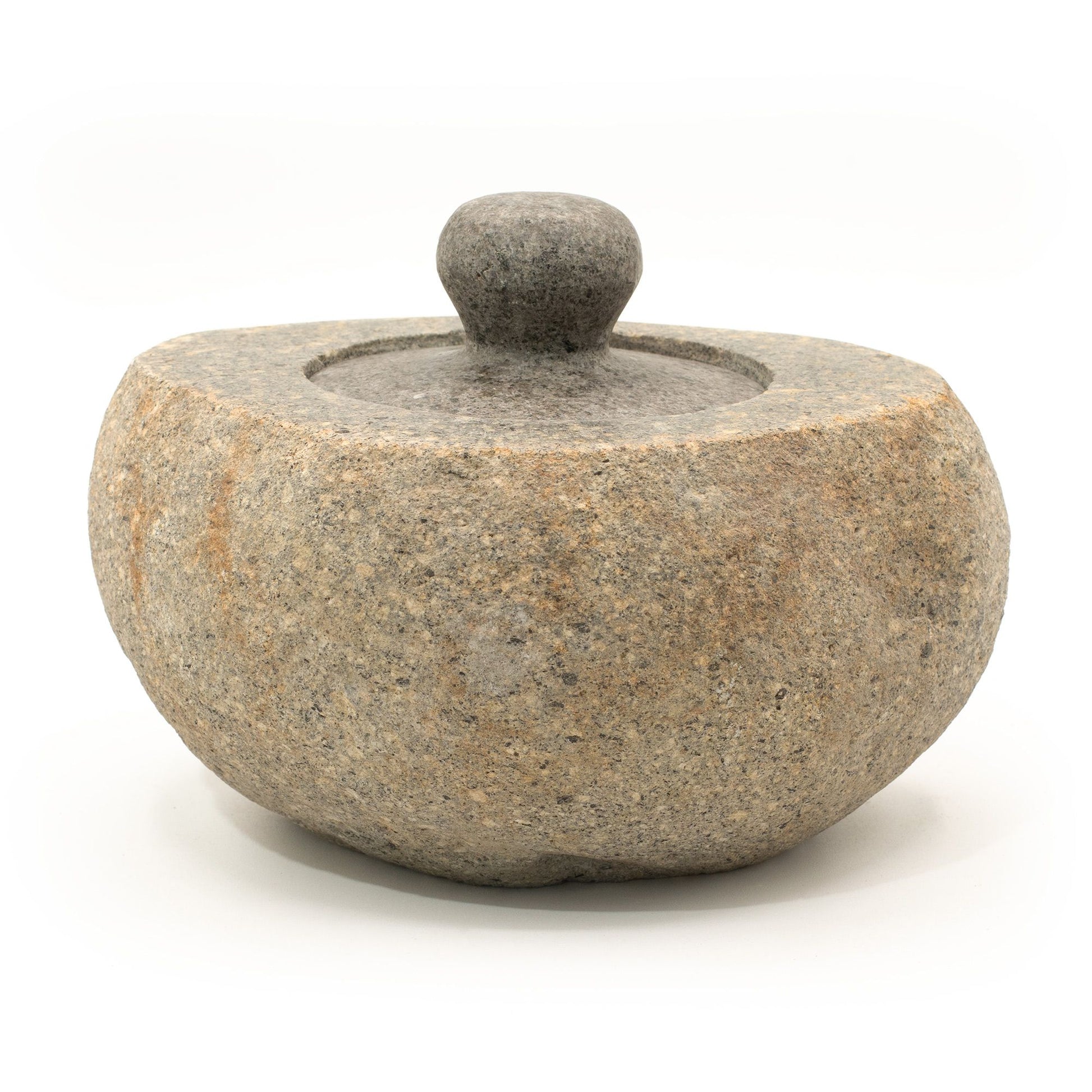 Natural Riverstone Grounding Pot - Large (aprox 15x12cm) | Auro & Co
