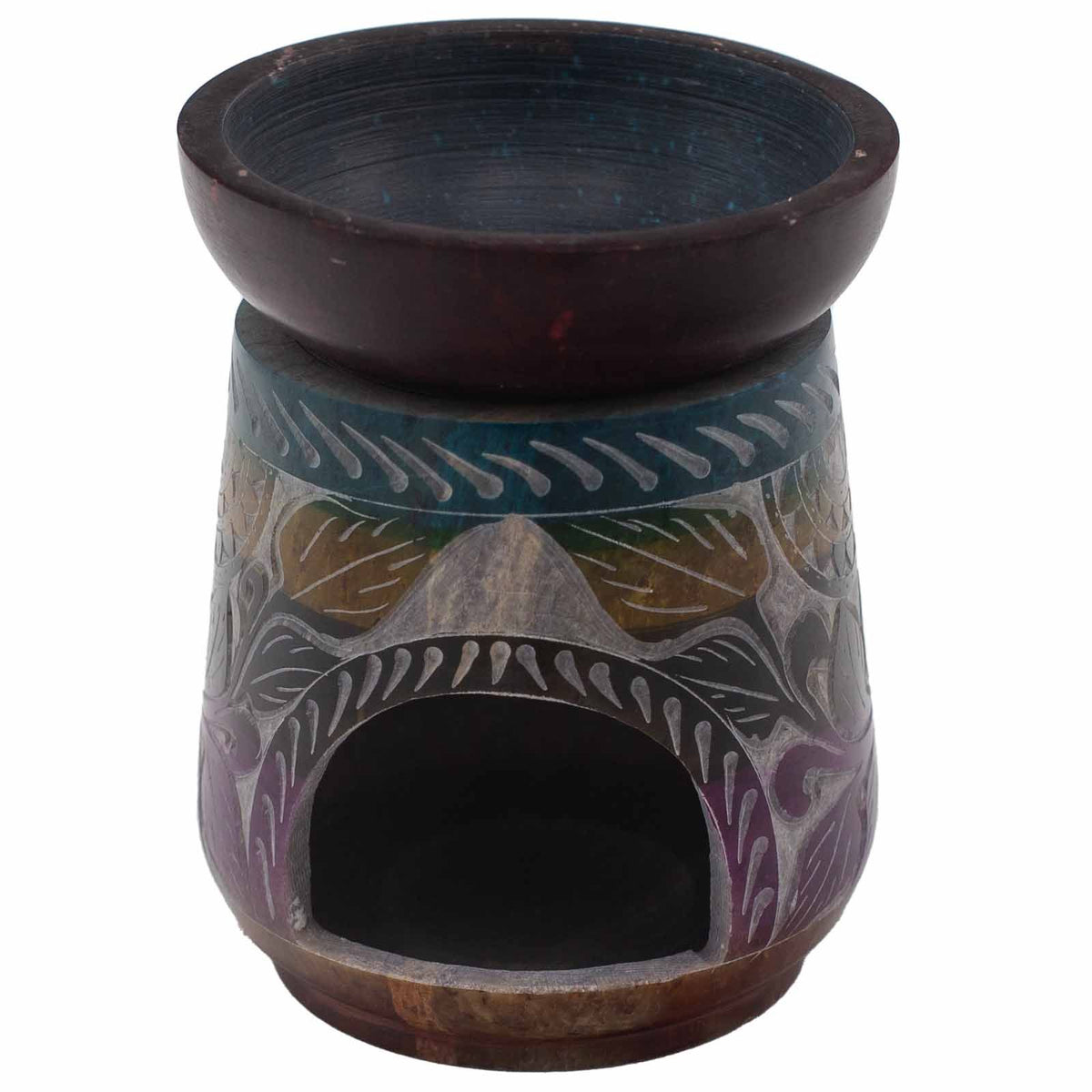Elephant Soapstone Oil Burner, Five Colours, Large, 13 x 10cm
