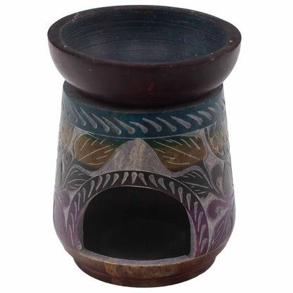Elephant Soapstone Oil Burner, Five Colours, Large, 13 x 10cm