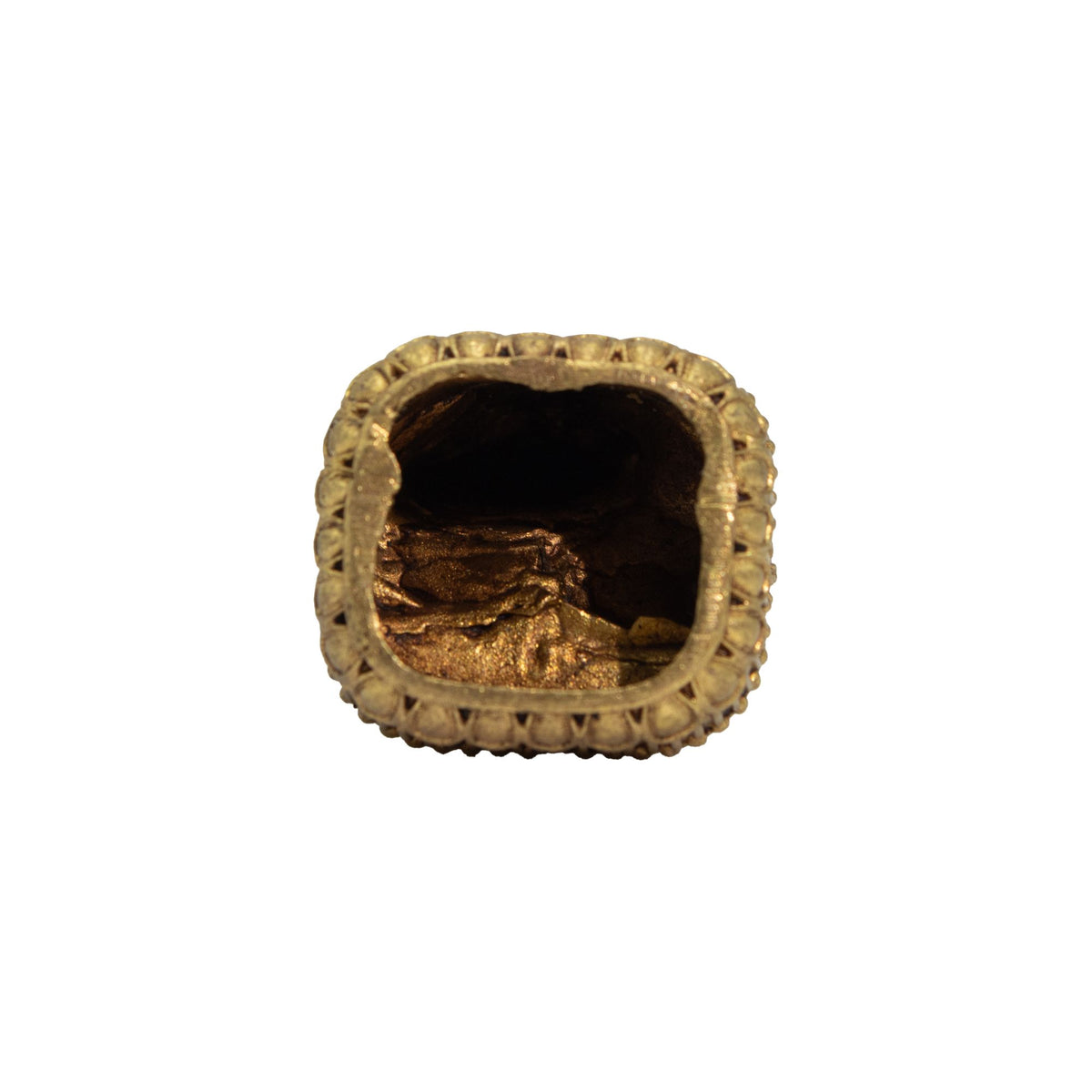 Seated Buddha Brass Miniature Figure, 4.8cm