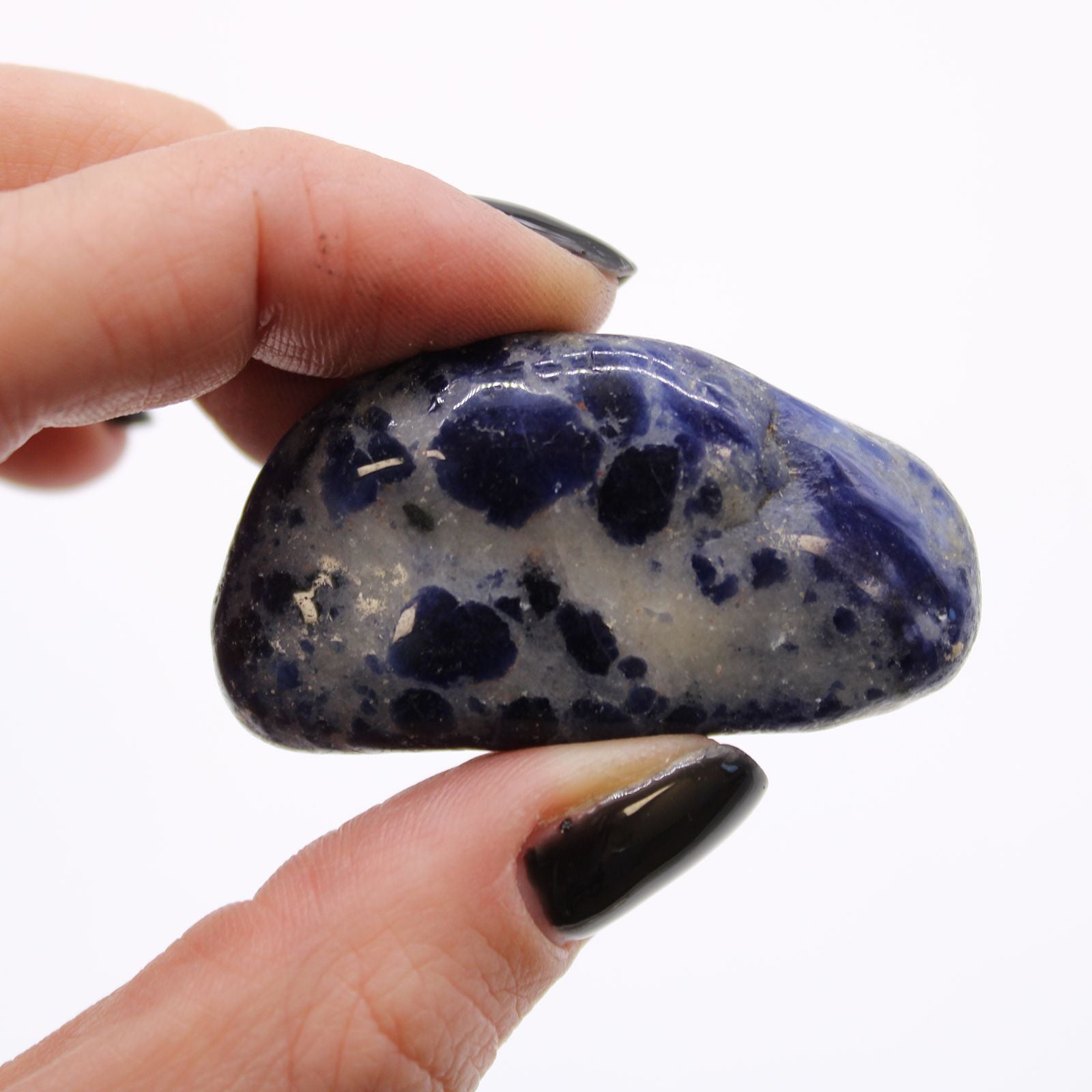 Medium African Tumble Stones - Sodalite - Pure Blue – detail view