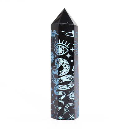 Black Obsidian Points - Mystic Story - Sky Blue – product image 5