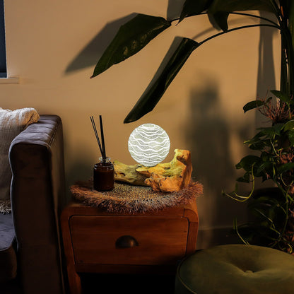 DriftGlow Lamp Grey Luna Shade – product image 5