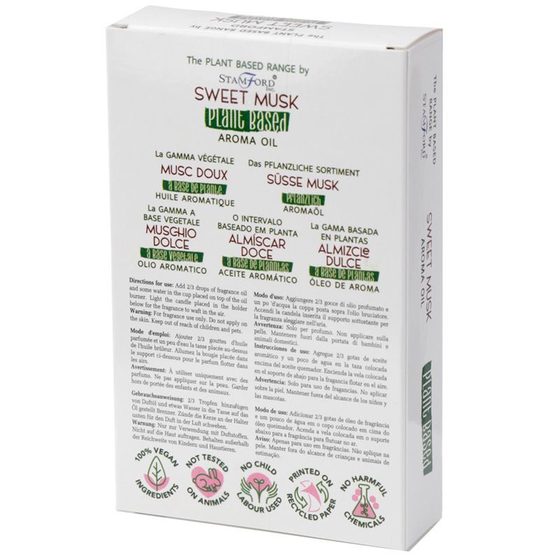 Sweet Musk Plant Based Aroma Oil, 10ml