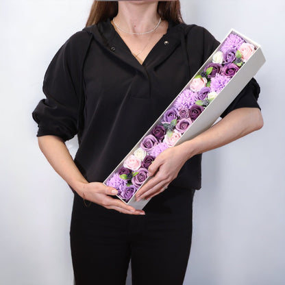Extra Long - Lavender Rose & Carnation – detail view