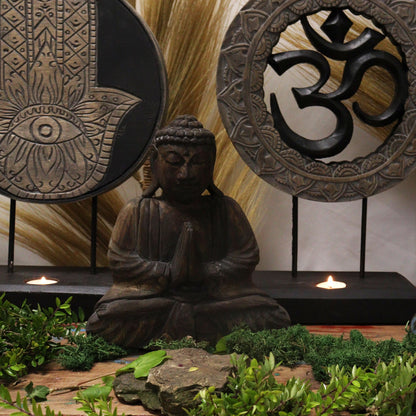 Buddha & Om Feng Shui Harmony Set – Grey & Black