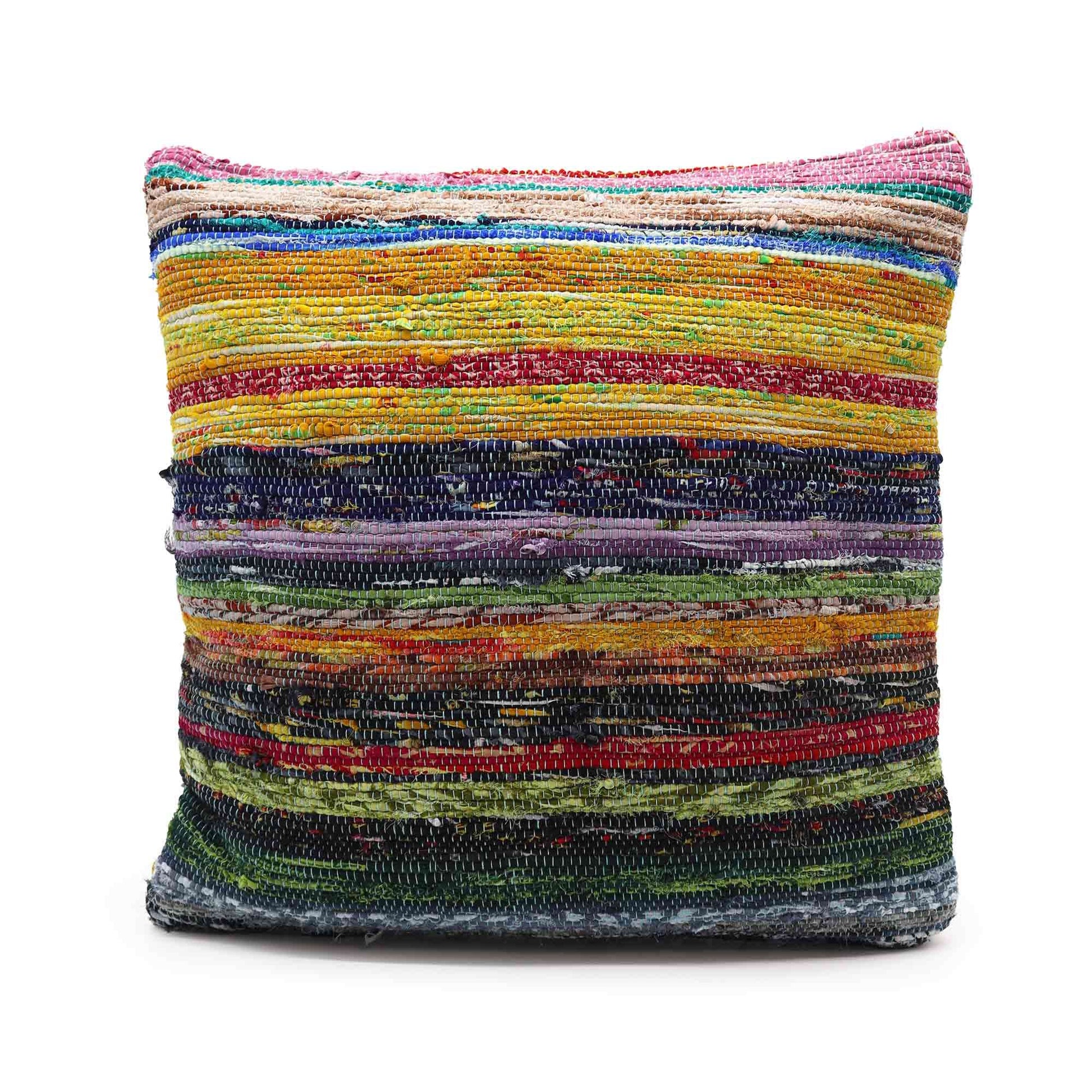 Rag Rug Cushion Covers - Sunrise Oranges | Auro & Co