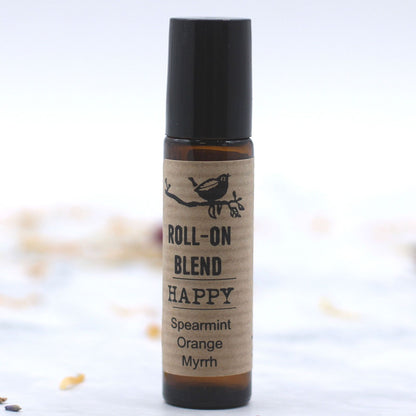 Agnes + Cat Roll On Essential Oil Blend - HAPPY