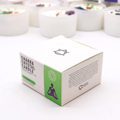 Heart Chakra Crystal Candle  - Love & Harmony