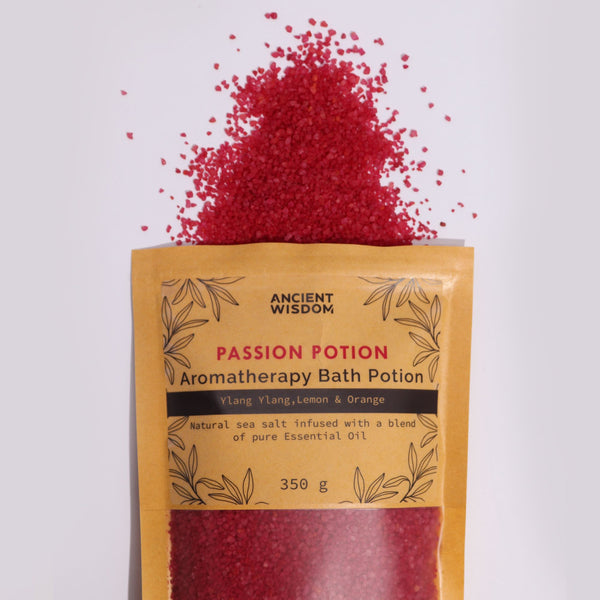 Aromatherapy Bath Potion in Kraft Bag 350g - Passion | Auro & Co