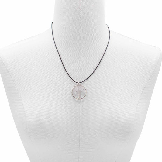 Tree of Life Pendant - Rock Crystal | Auro & Co