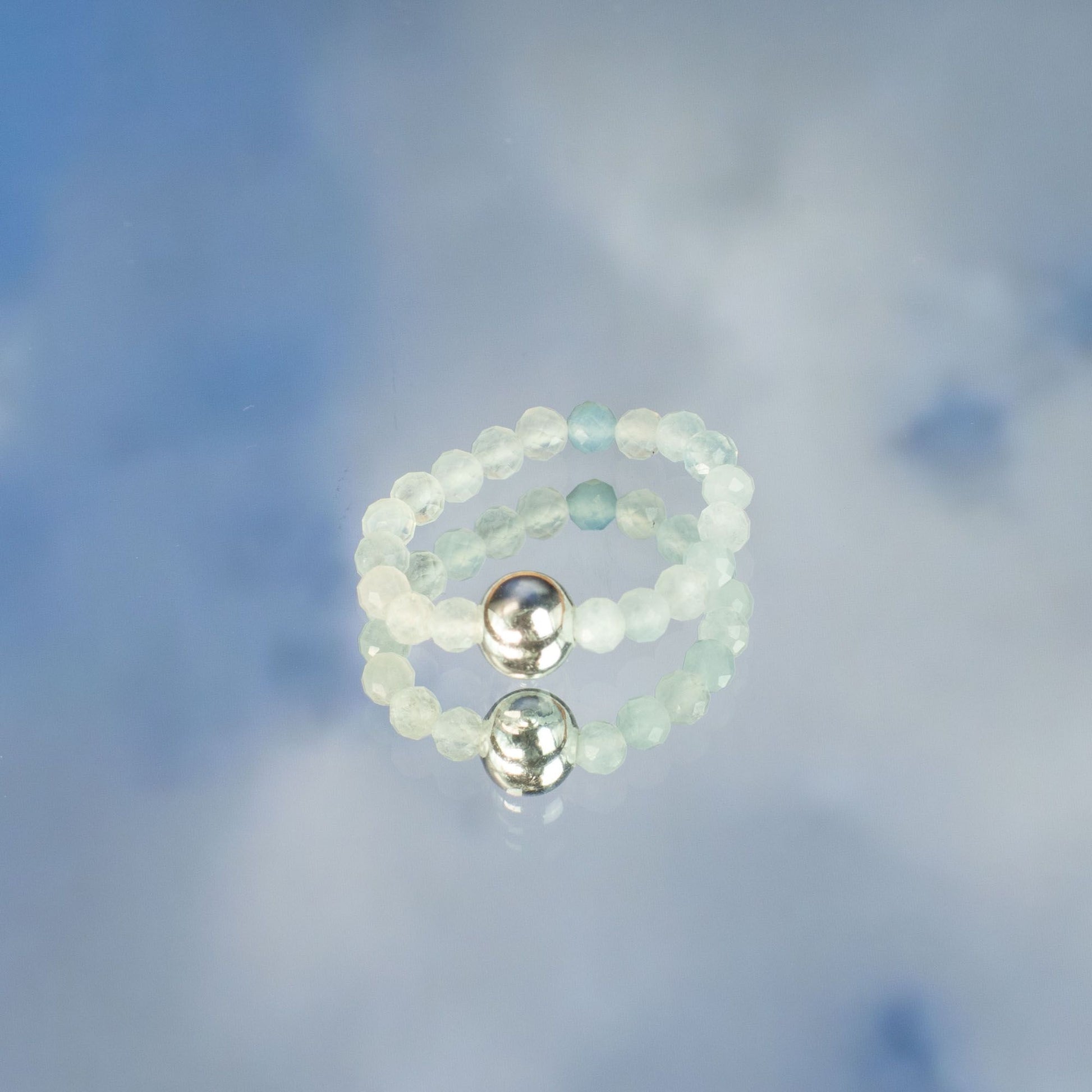 Nymph Spirit Gemstone Ring Set - Endless Ocean – lifestyle shot