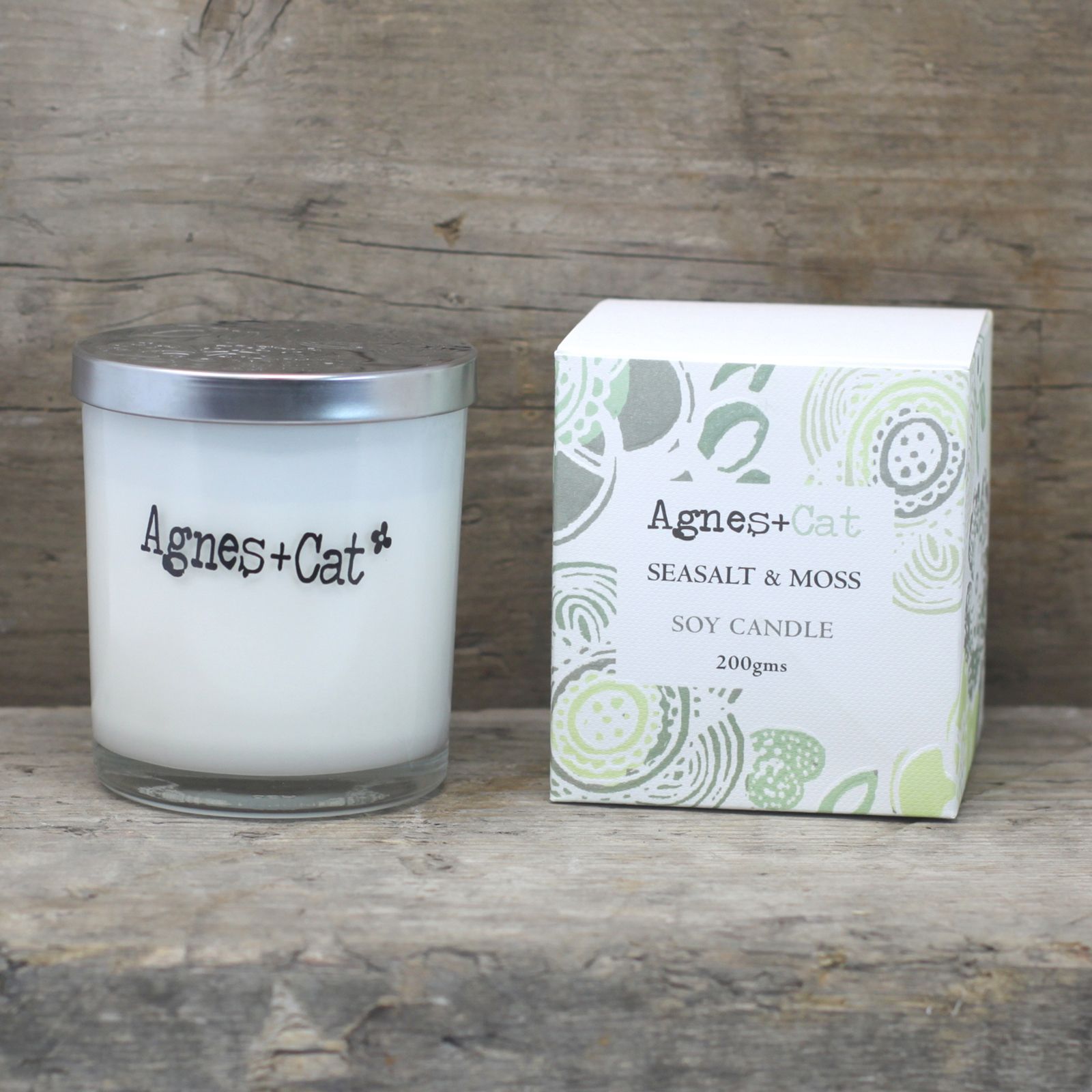 Agnes + Cat Votive Candle - Tea and Roses – packaging