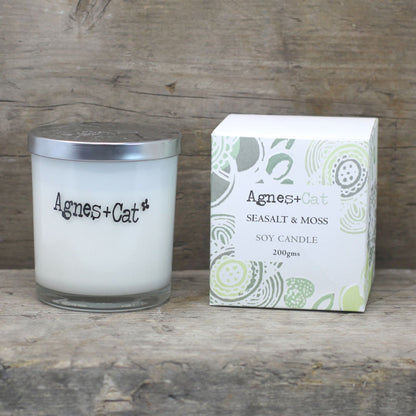 Agnes + Cat Votive Candle - Tea and Roses – packaging