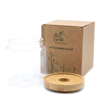 Minimalist Bamboo Seal Storage Jar – 10cm
