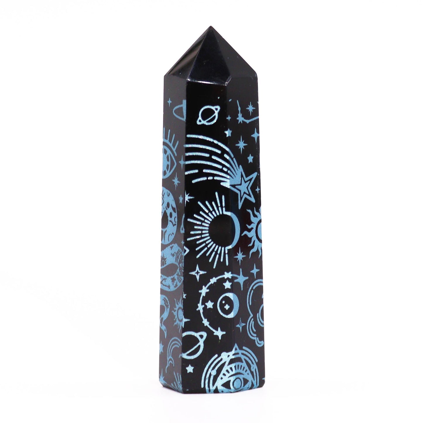Black Obsidian Points - Mystic Story - Sky Blue – product image 6