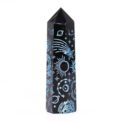 Black Obsidian Points - Mystic Story - Sky Blue – product image 6