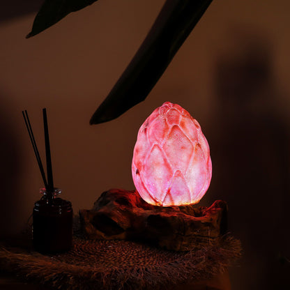 DriftGlow Lamp Crackle Lotus Flower Shade - Purple – product image 8